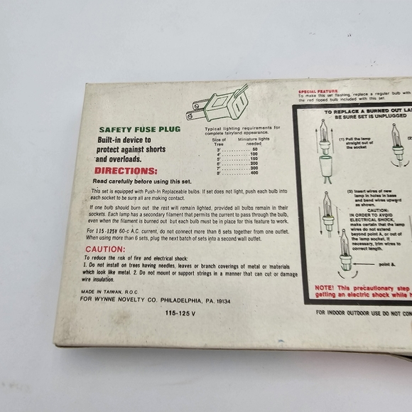 Vintage Wynne 35 Light Set flashing Or Non Flashing. Indoor or Outdoor - Picture 3 of 7